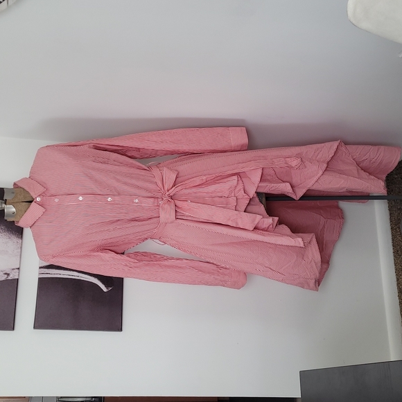 Tread Story Asymmetrical Shirt Dress (BRAN-NEW) - Picture 1 of 12